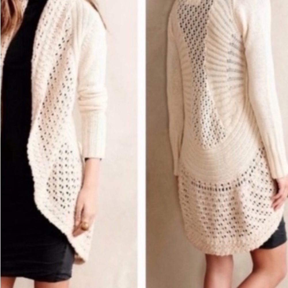 Angel Of The North Anthropologie Sz S  Deni Cocoon Cardigan Wool Blend Sweater